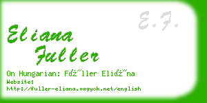 eliana fuller business card